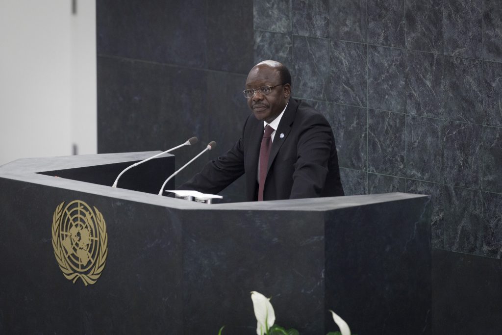 Dr Mukhisa Kituyi at UN headquarters Geneva