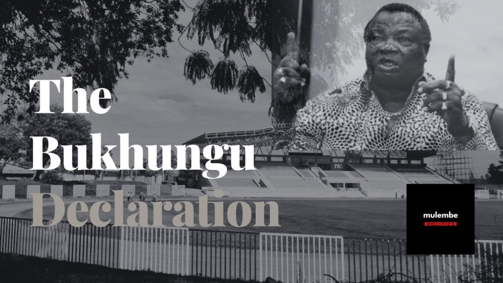 the Bukhungu declaration poster