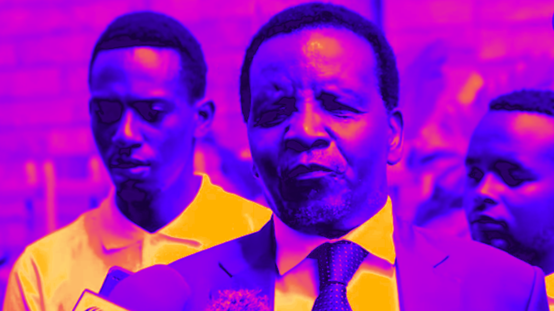 Reuben Kigame addressing the press on 30th May 2022 as he delivers his stirring speech 'I am here to defy'