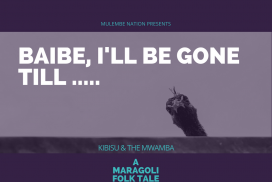 poster featuring image of a bird with long neck that appears to peep illustrating the sly ways of men emblematic of this maragoli folktale value to epidemiology