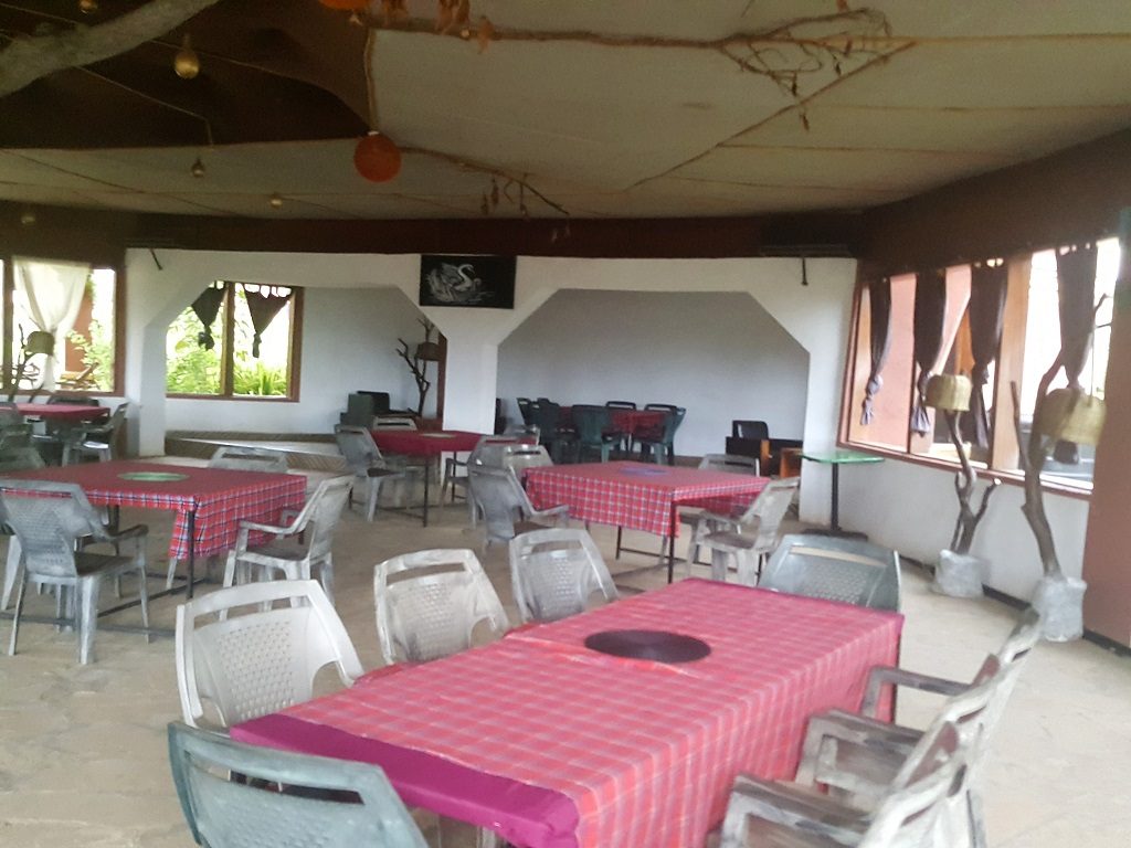 view of inside the resturant at Sarasa cottages and campsite Bungoma