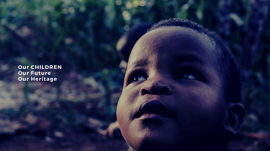 poster image with a potrait of boy looking into the future to symbolise the spirit of luhya myths on infidelity where children are involved