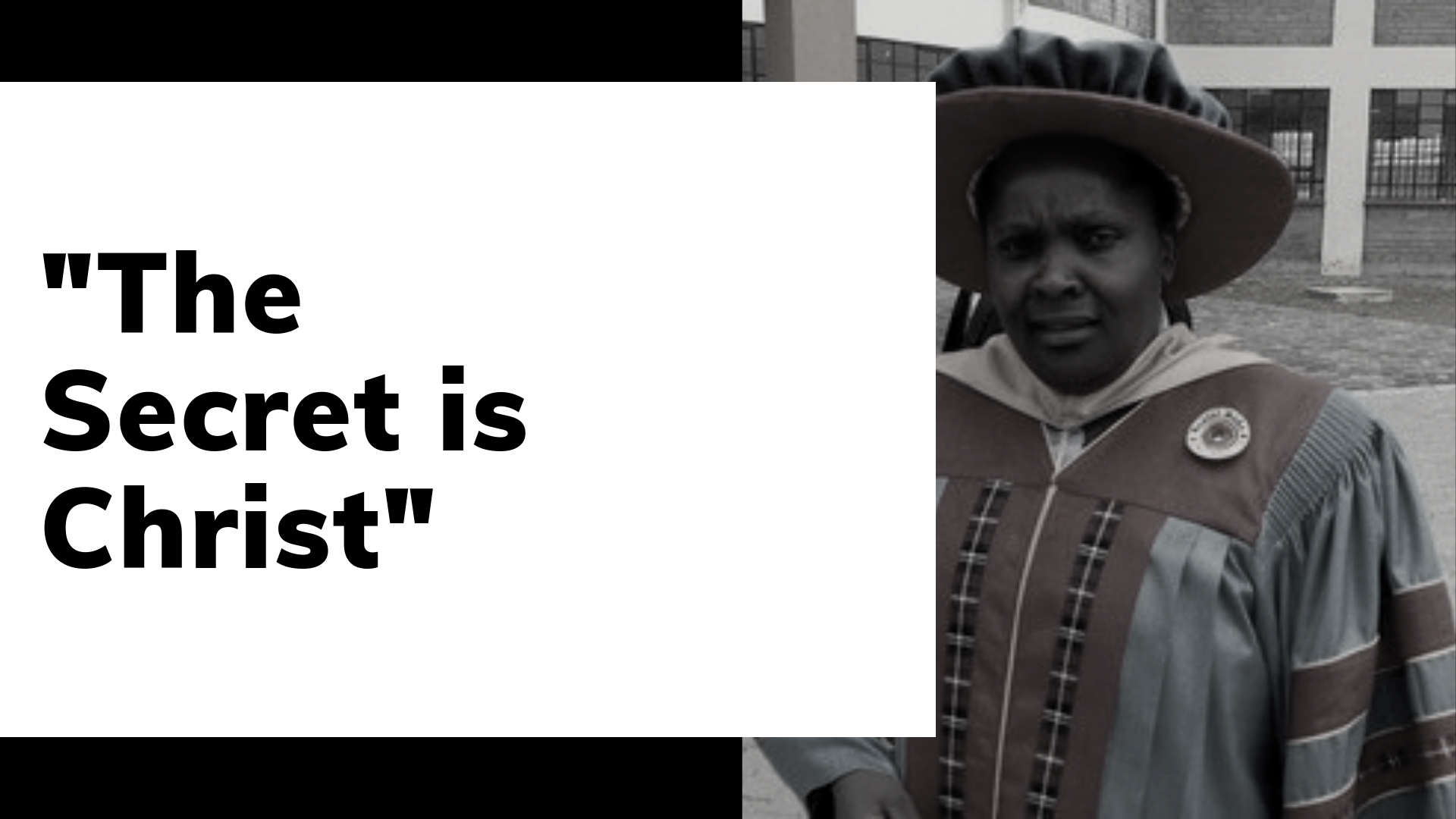 poster featuring image of prof mary walingo