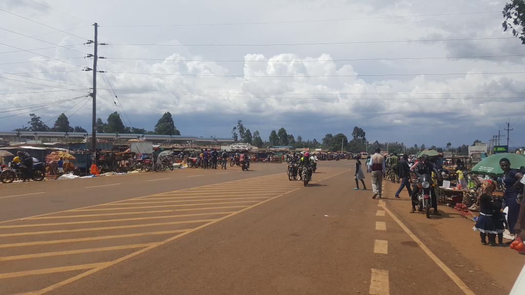 kamukuywa market in bungoma county along the webuye-kitale highway