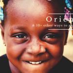 poster with image of smiling African girl titled: Oriena! and 10+ ways to greet in Bukusu