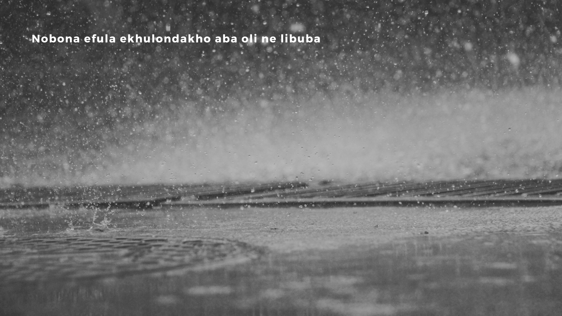 gray scale photo of rain
