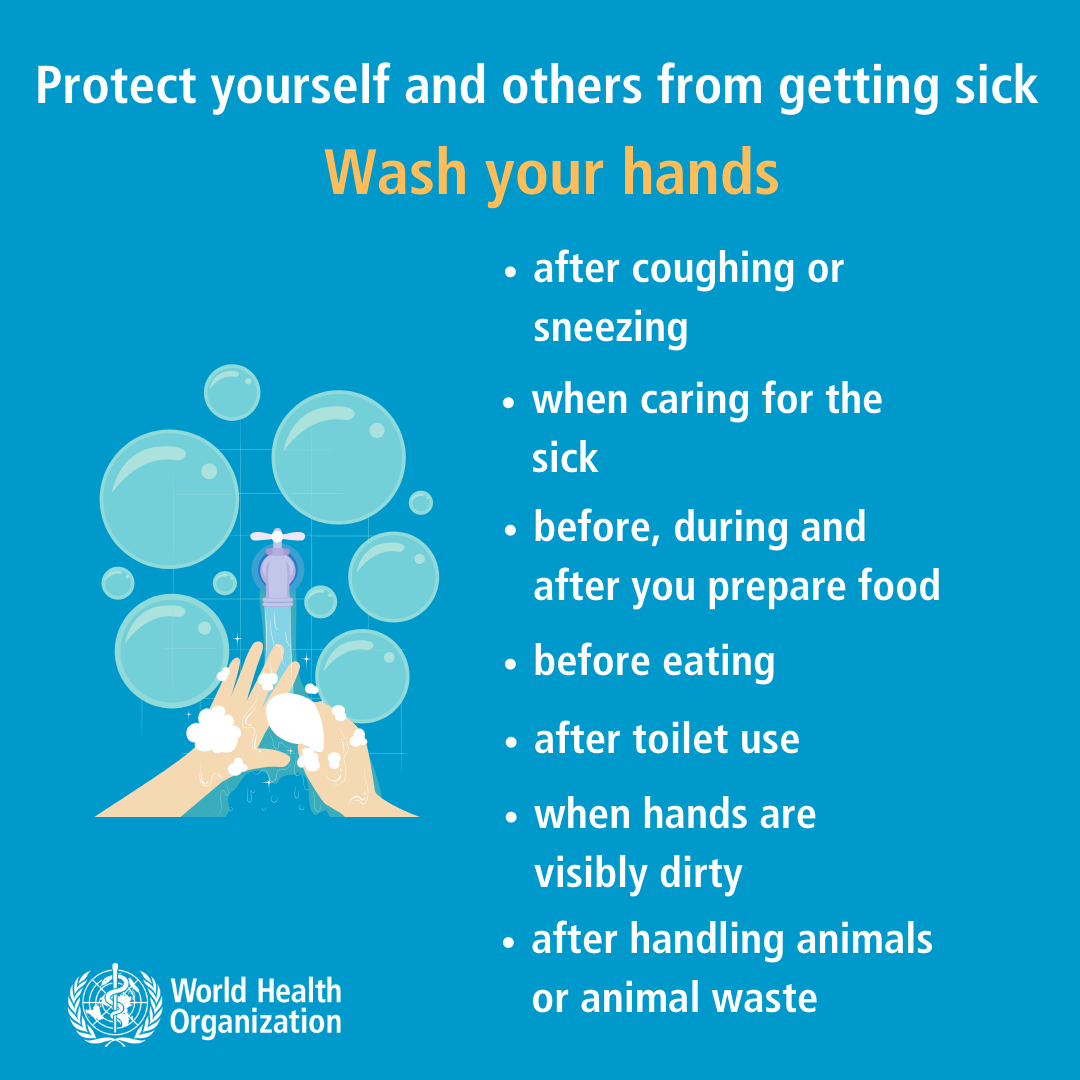 inforgraphic on hand washing, a key strategy of the basic protective measures against the new coronavirus