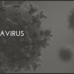 poster titled coronavirus mu lubukusu with microscopic image of virus in background