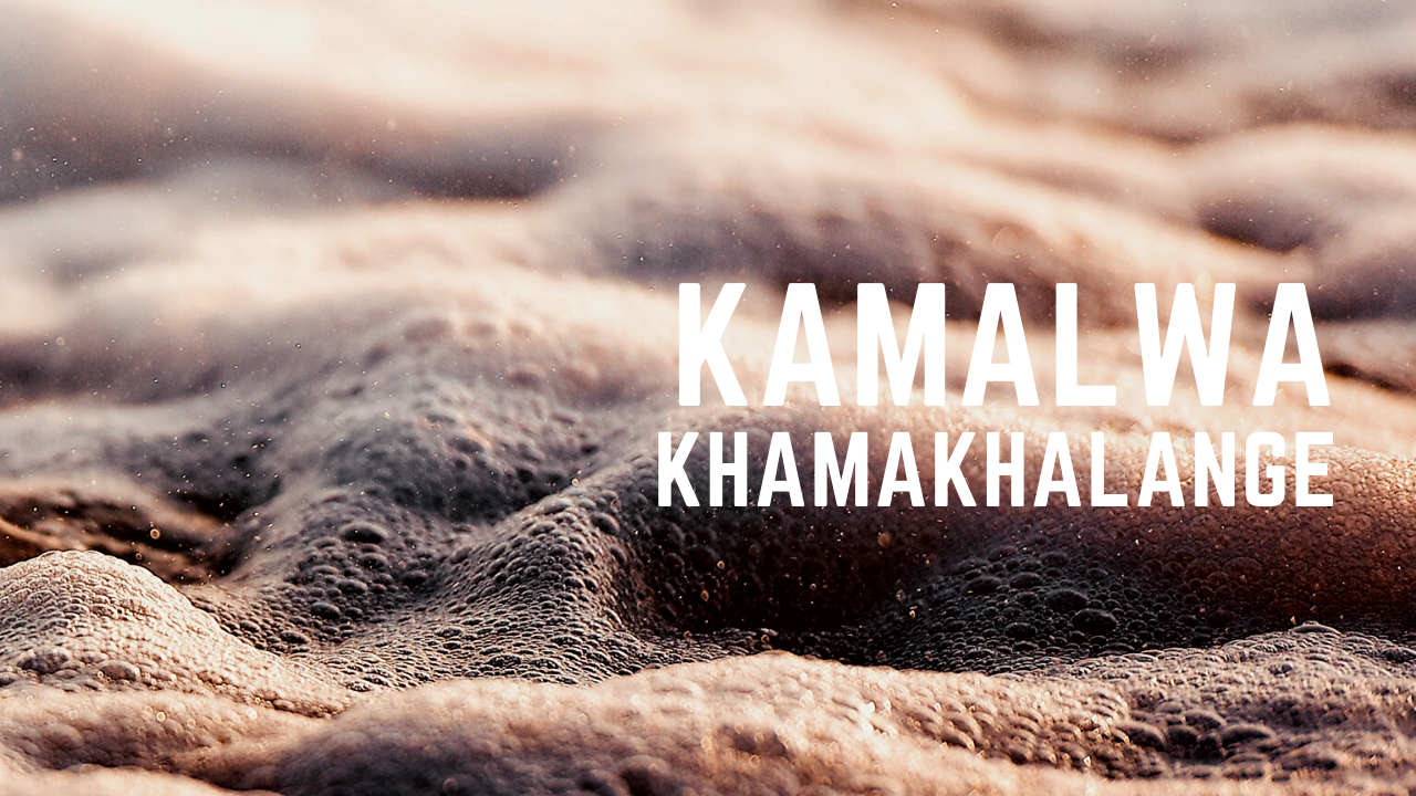 poster with image of beer froth titled kamalwa khamakhalange