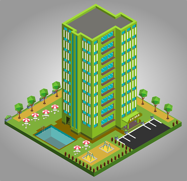 Learn Bukusu language with picture illustrations. Here's a vector image of   as storied eoteli (hotel).