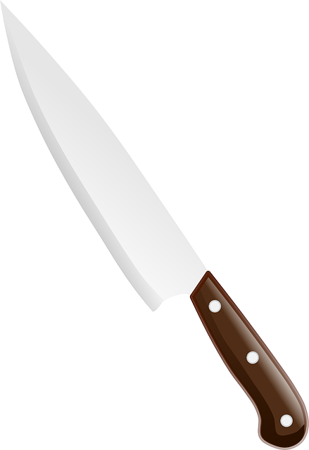 Learn Bukusu language with picture illustrations. Here's a vector image of kumumbano (knife)