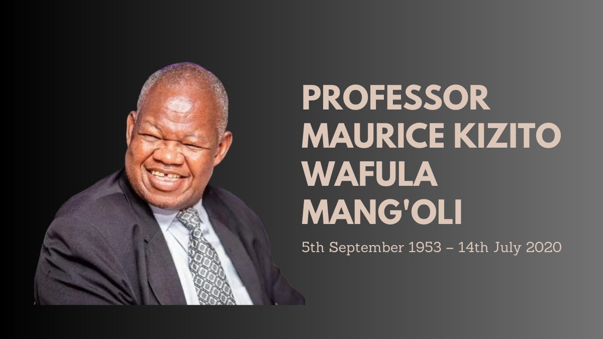 A smiling Prof. Maurice Mang'oli