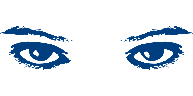 drawing of eyes and eyebrows belonging to a female - chimoni is eyes in bukusu