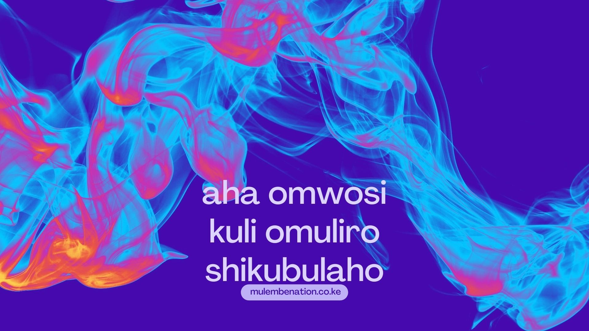 artist impression of the luhya proverb Aha omwosi kuli omuliro shikubulaho