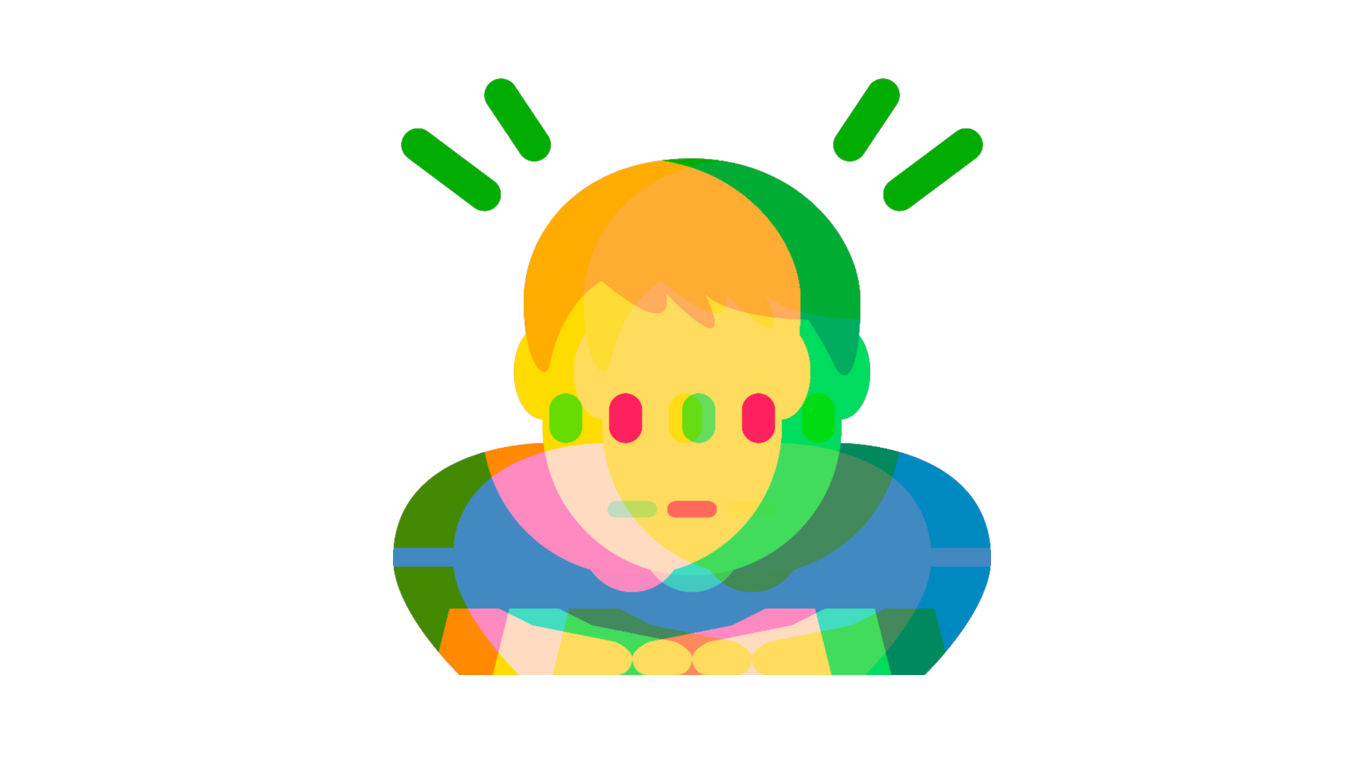 illustration of a man bowing in apology