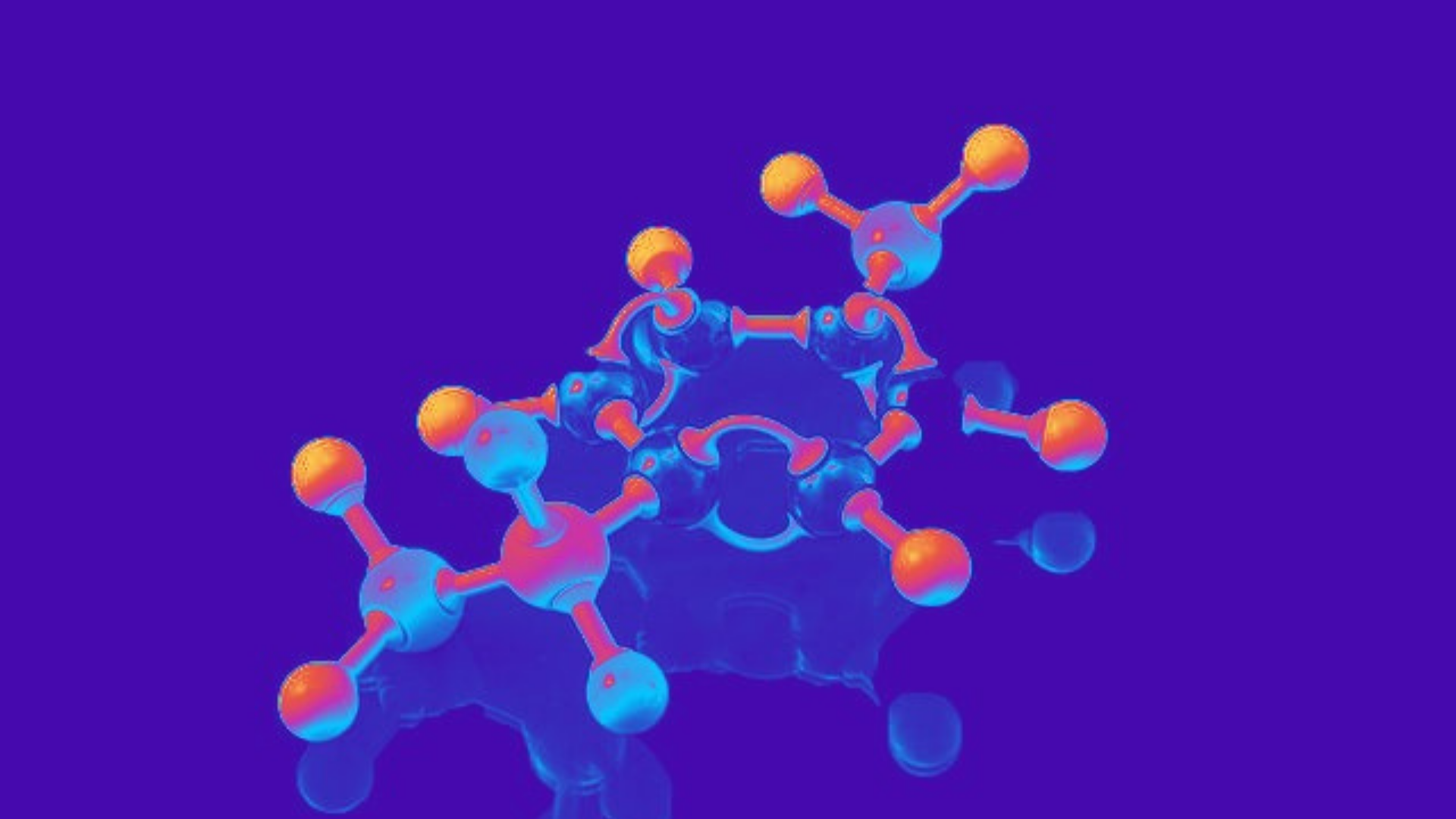 heatmap image of chemical bonds