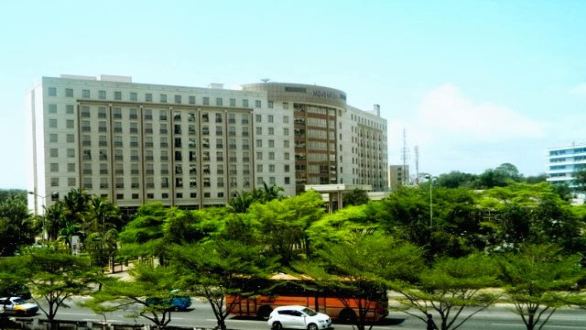 Street view of Movenpick Ambassador Hotel Accra